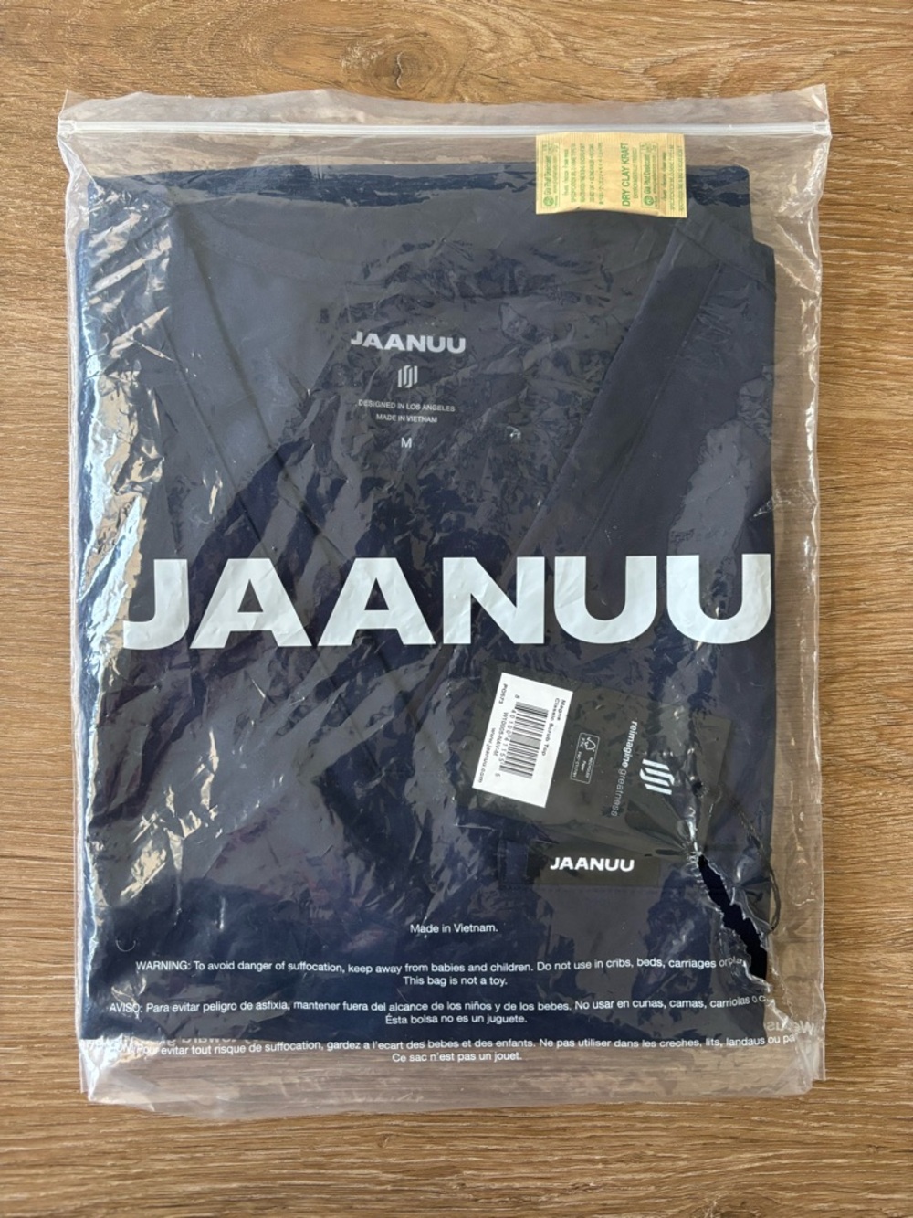 Jaanuu Navy V-Neck Magna Scrub Top for Women